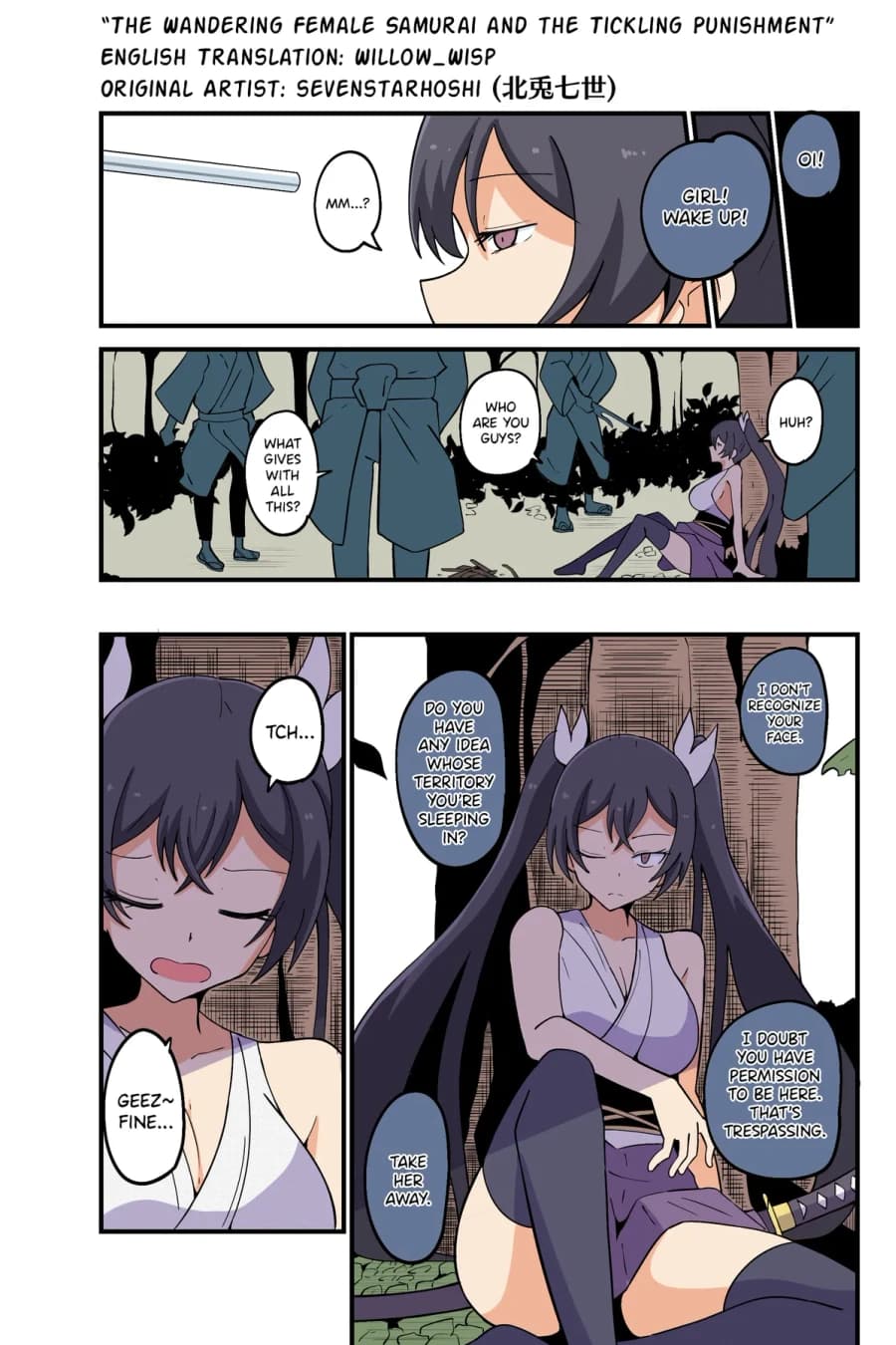 The Wandering Female Samurai and the Tickling Punishment